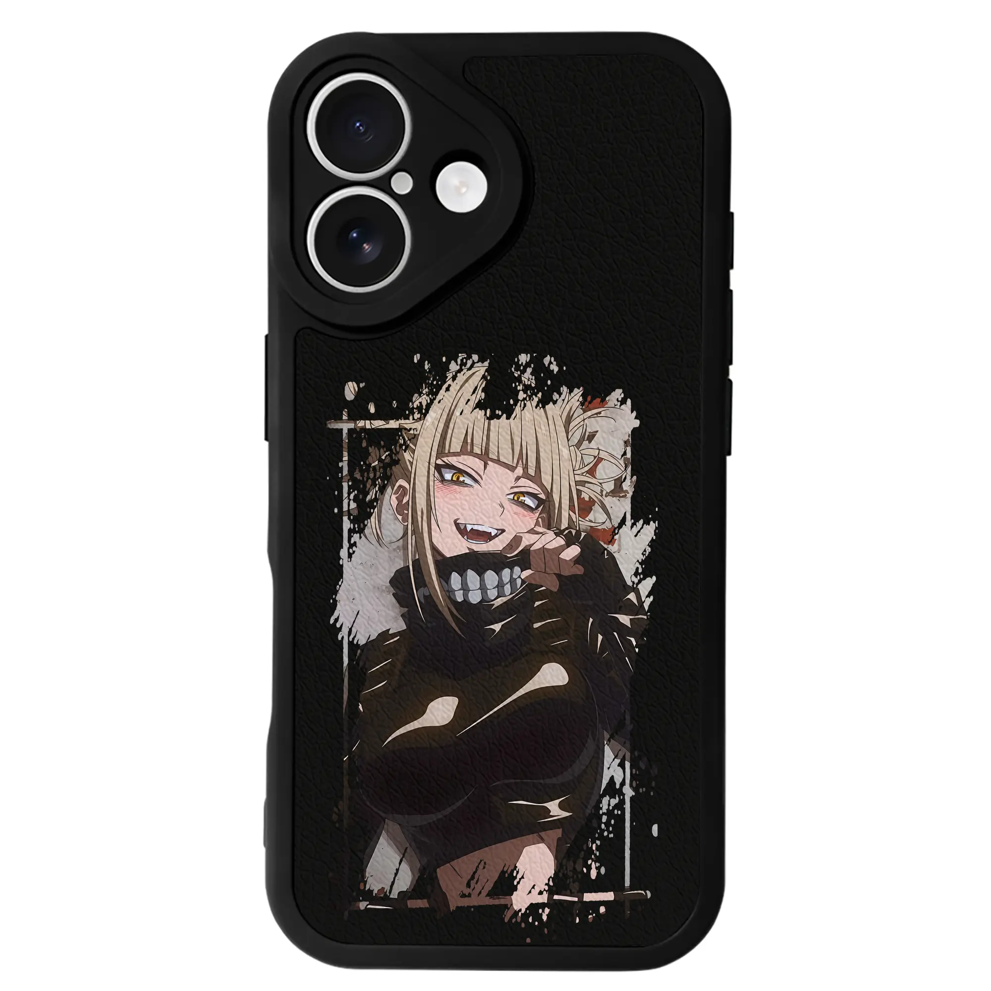 僕のヒーローアカデミア グッズ,トガヒミコ - IPhone 16シリーズ対応 ・ シリコンスマホケース ・ レザー調 ・ 高精度フィット ・ 耐衝撃 ・ ワイヤレス充電対応 ・ 精密カット